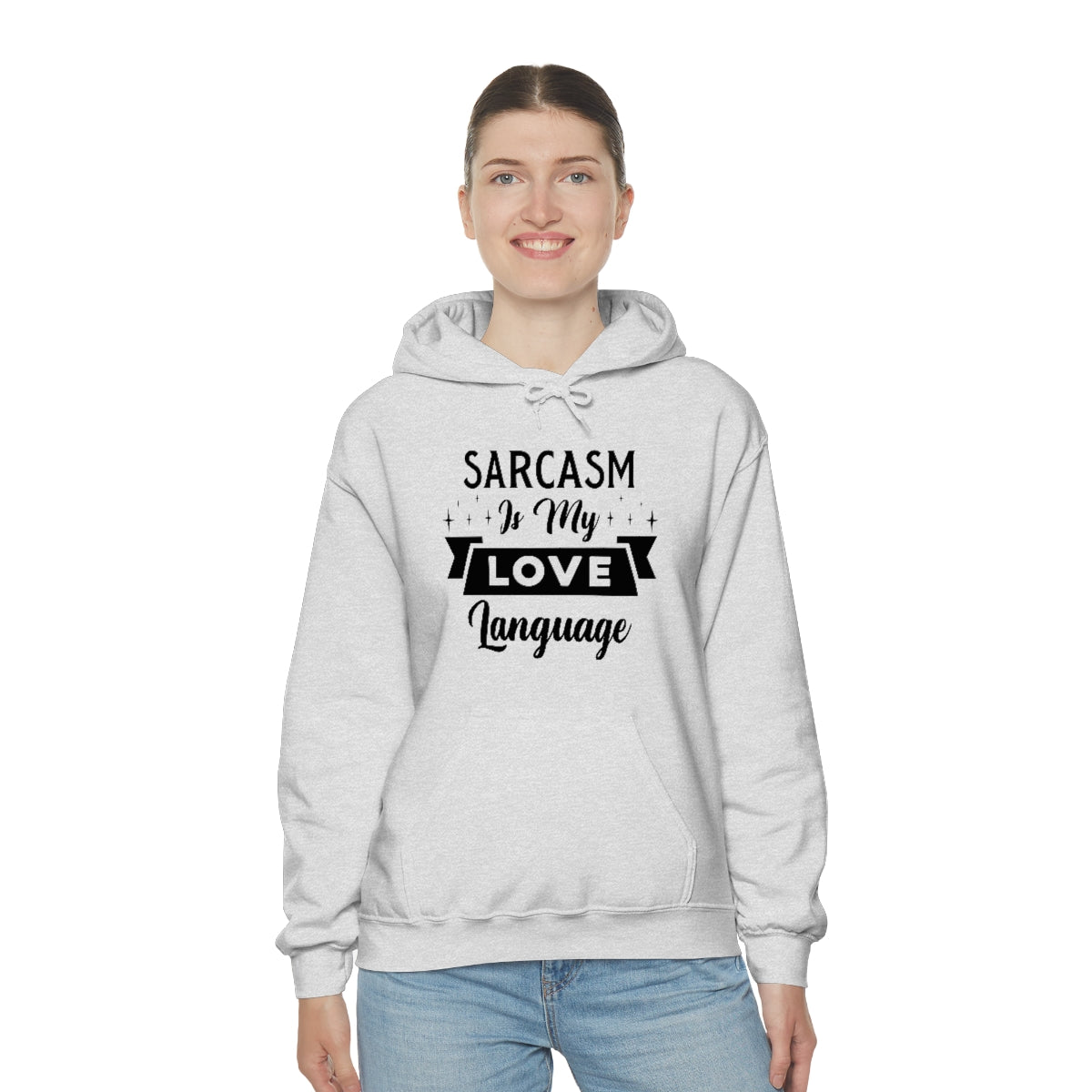 Sarcasm Is My Love Language Unisex Heavy Blend™ Hooded Sweatshirt