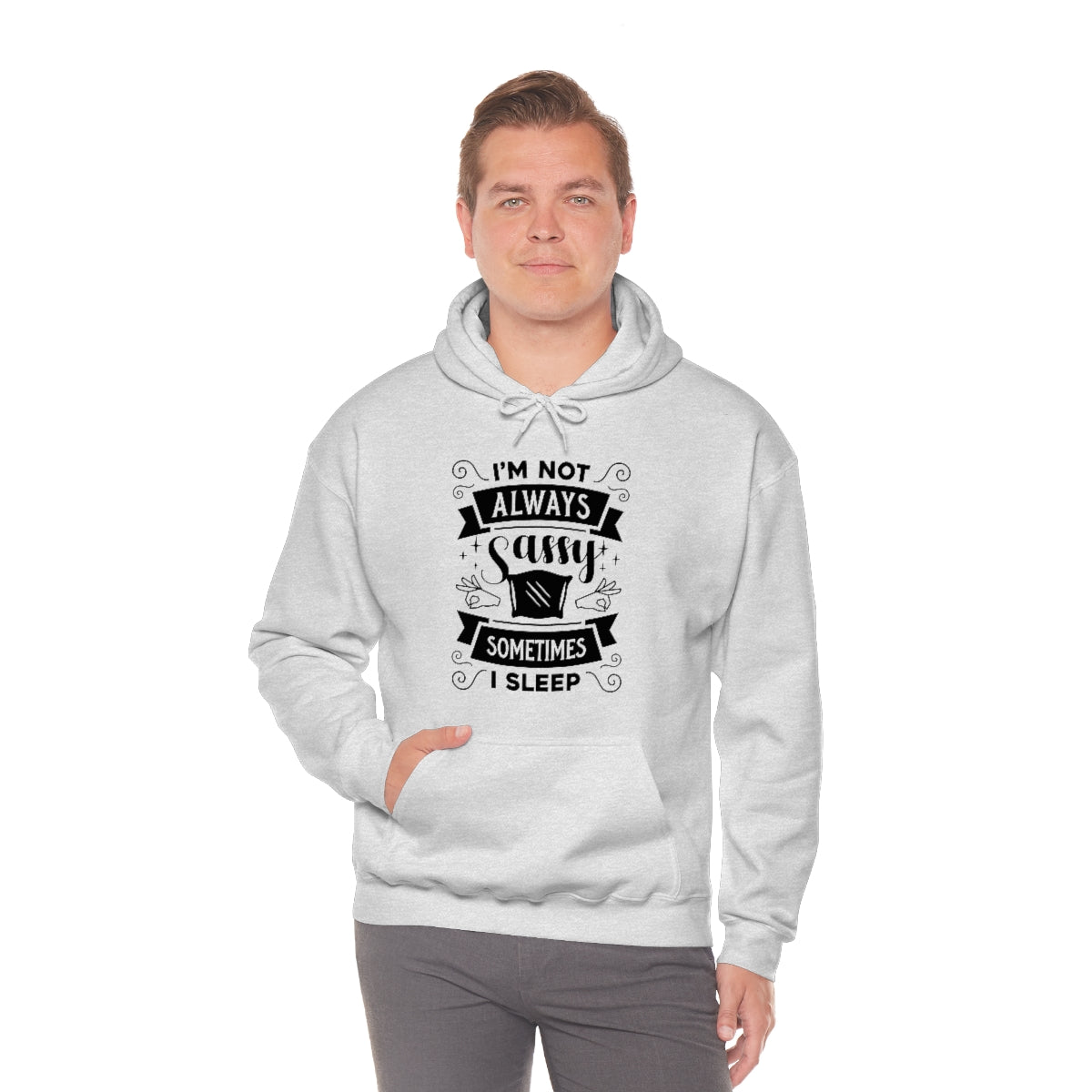 I'm Not Always Sassy Sometimes I Sleep Unisex Heavy Blend™ Hooded Sweatshirt