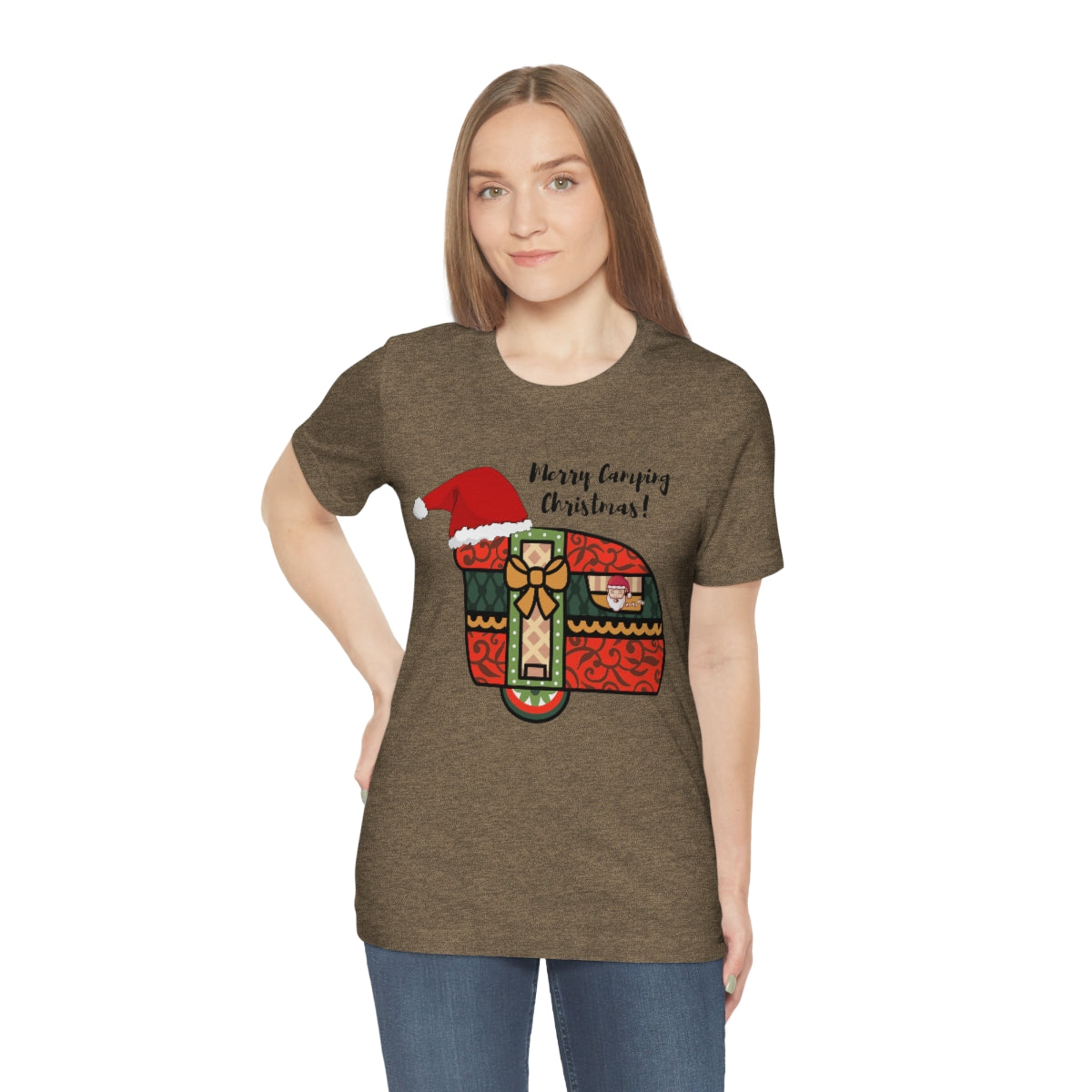 Merry Camping Christmas Unisex Jersey Short Sleeve Tee