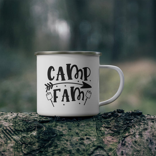 Camp Fam Enamel Camping Mug