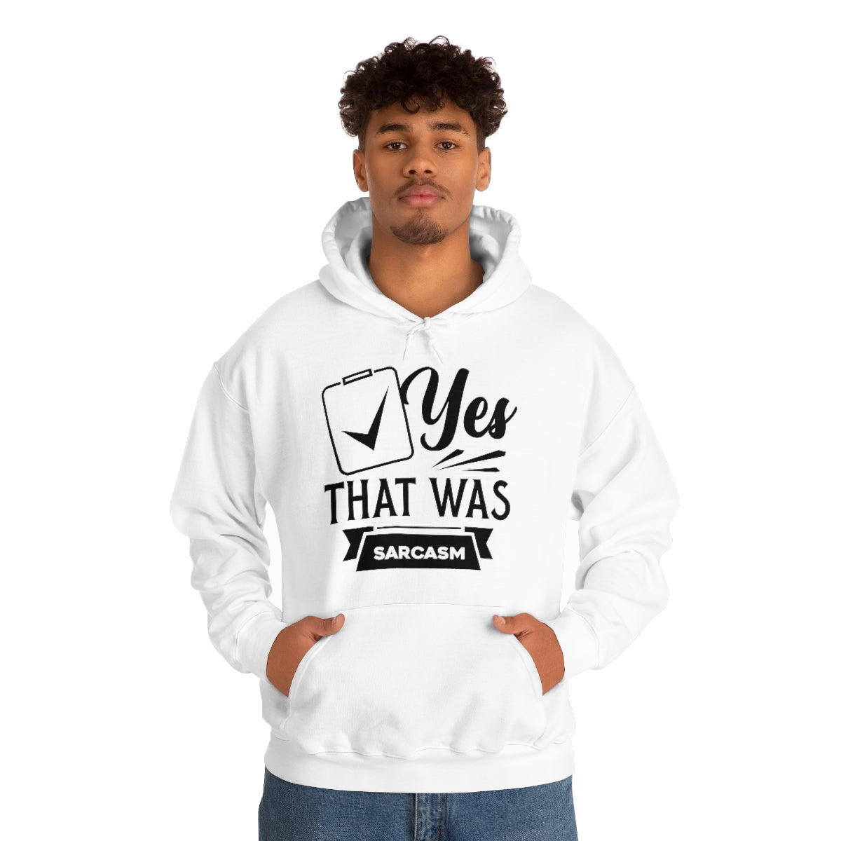 Yes That Was Sarcasm Unisex Heavy Blend™ Hooded Sweatshirt