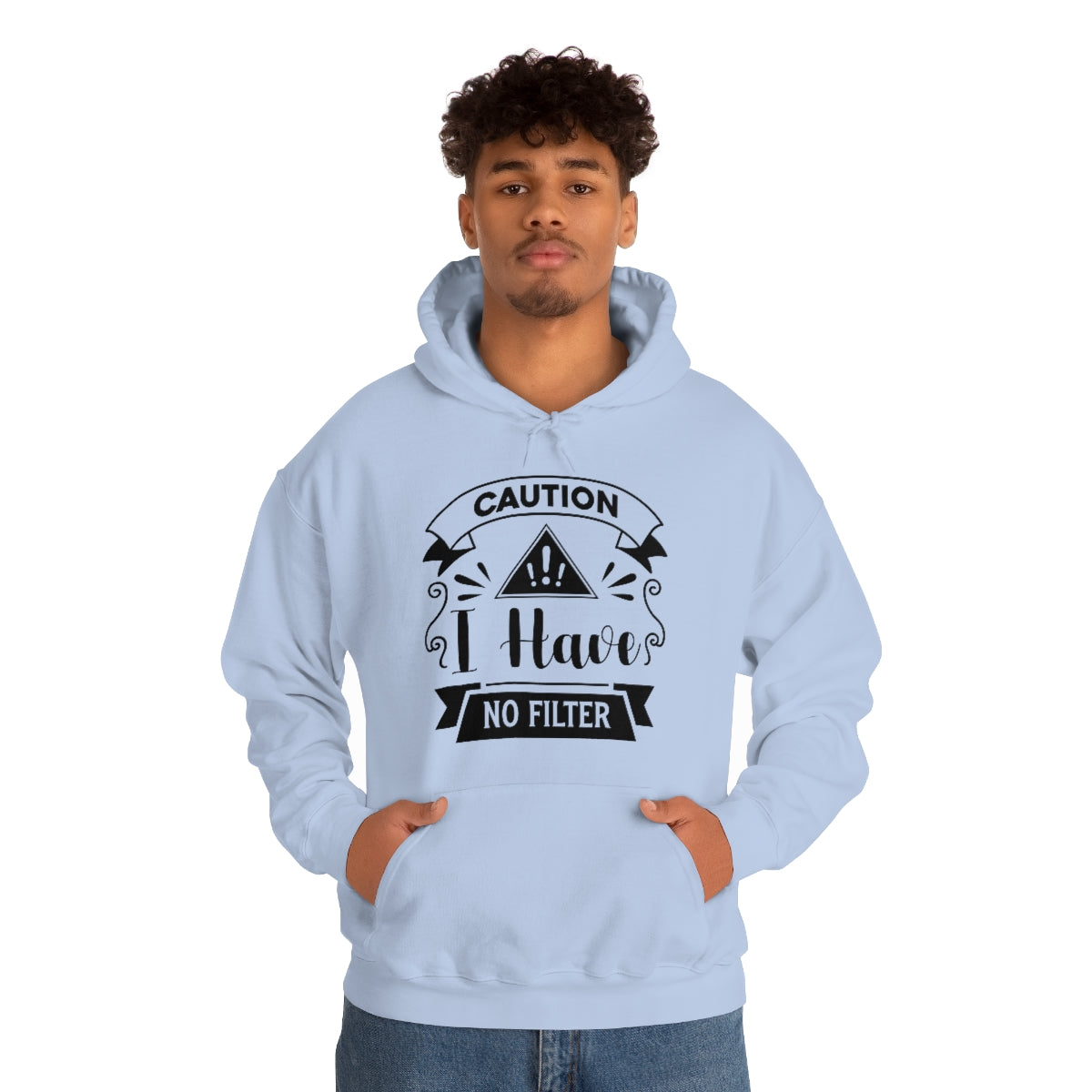 Caution I Have No Filter Unisex Heavy Blend™ Hooded Sweatshirt