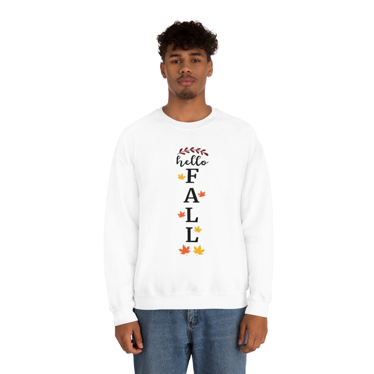 Hello Fall Unisex Heavy Blend™ Crewneck Sweatshirt