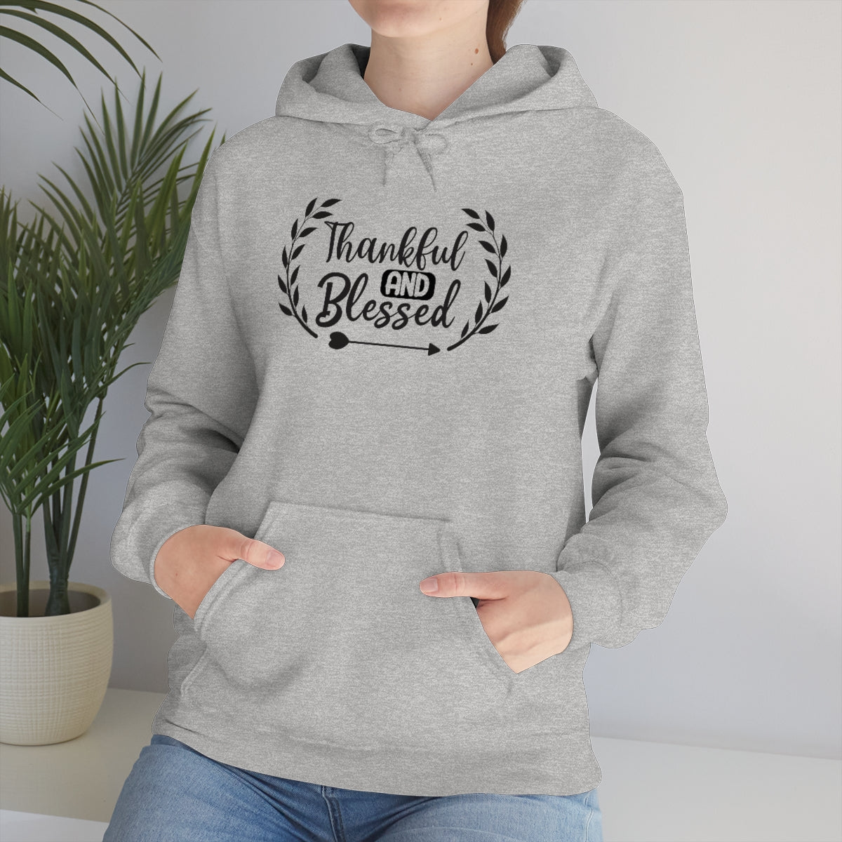 Thankful and Blessed Unisex Heavy Blend™ Hooded Sweatshirt