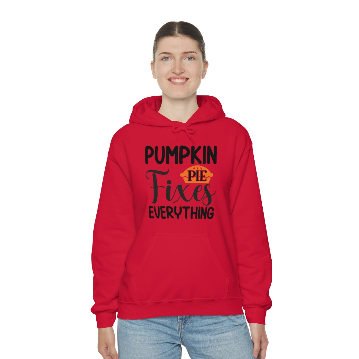 Pumpkin Pie Fixes Everything Unisex Heavy Blend™ Hooded Sweatshirt