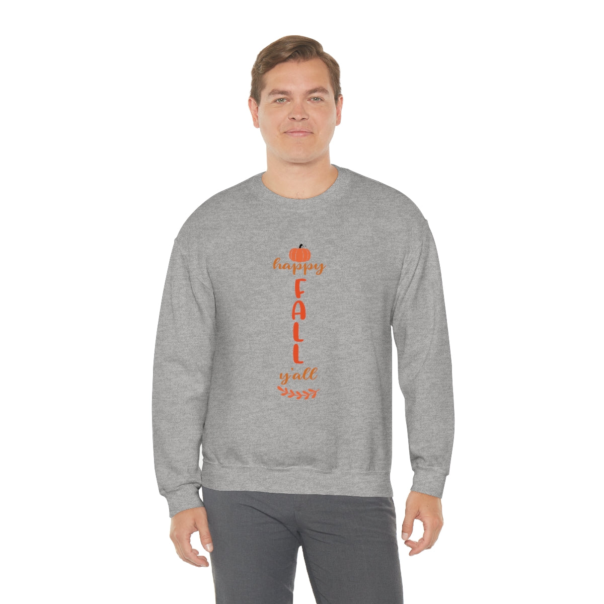 Happy Fall Y'All Unisex Heavy Blend™ Crewneck Sweatshirt