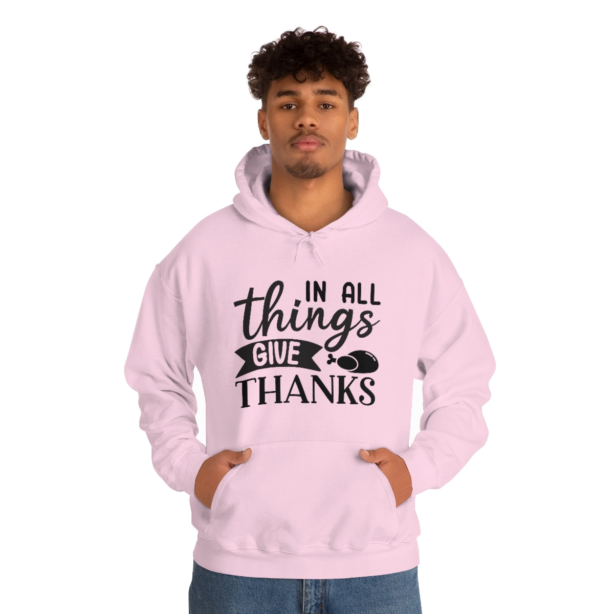 In All Things Give Thanks Unisex Heavy Blend™ Hooded Sweatshirt