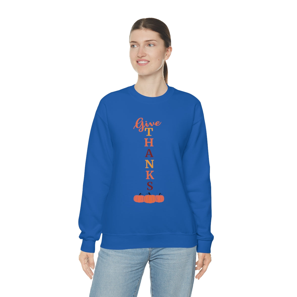 Give Thanks Unisex Heavy Blend™ Crewneck Sweatshirt