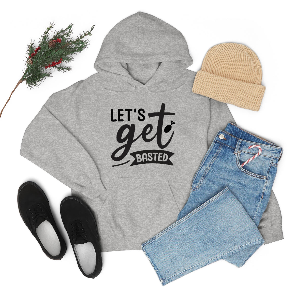 Lets Get Basted Unisex Heavy Blend™ Hooded Sweatshirt