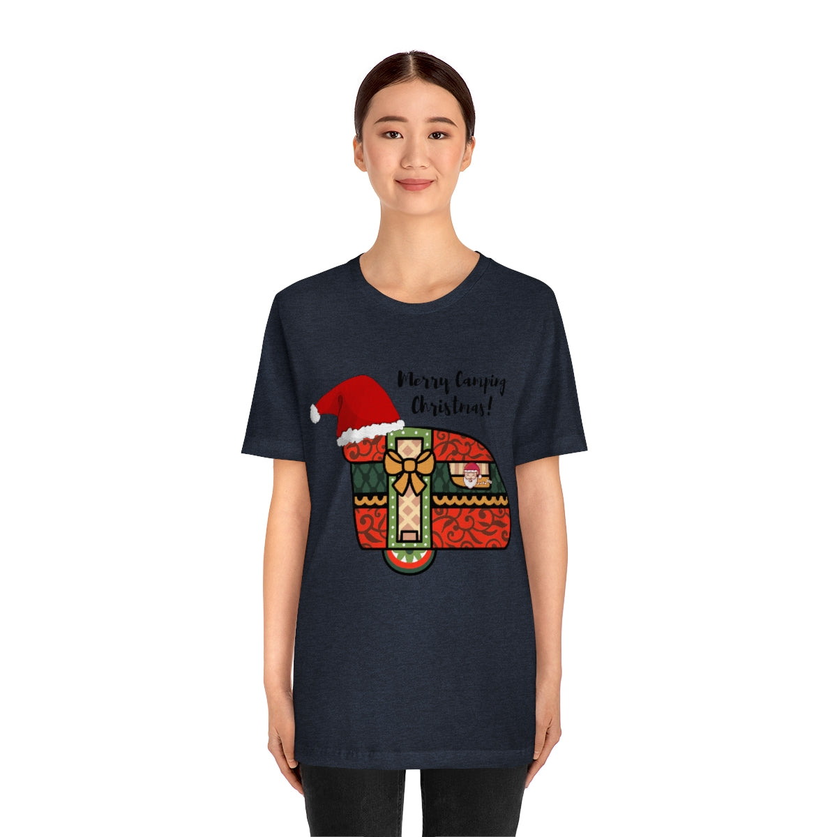 Merry Camping Christmas Unisex Jersey Short Sleeve Tee