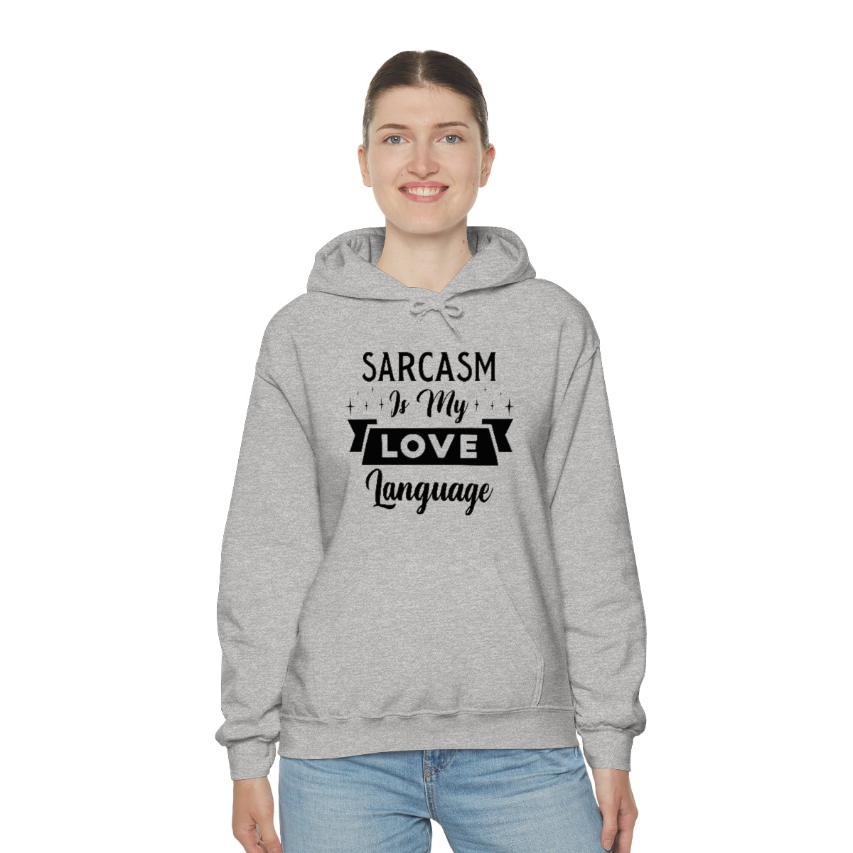 Sarcasm Is My Love Language Unisex Heavy Blend™ Hooded Sweatshirt