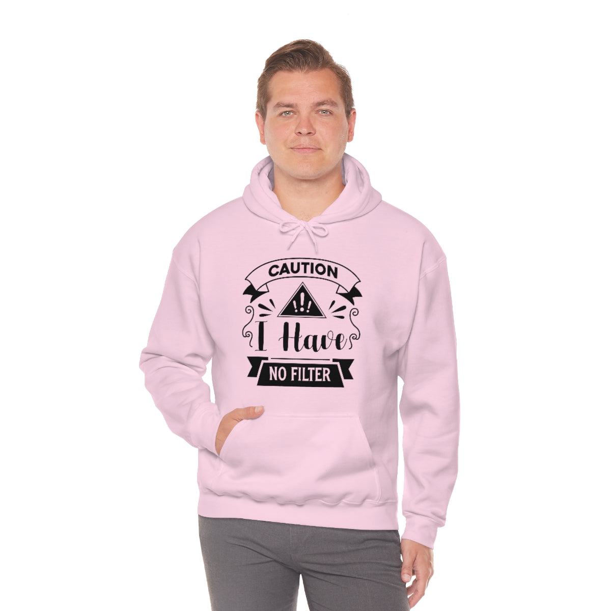 Caution I Have No Filter Unisex Heavy Blend™ Hooded Sweatshirt