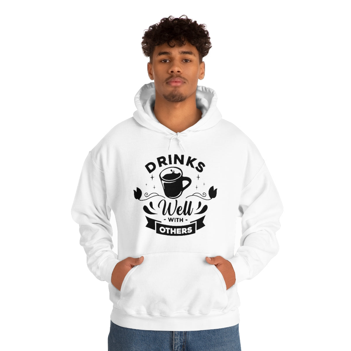 Drinks Well With Others Unisex Heavy Blend™ Hooded Sweatshirt