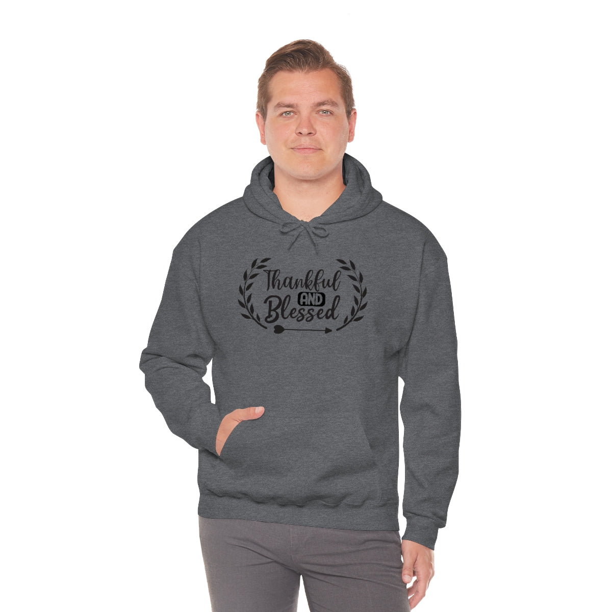 Thankful and Blessed Unisex Heavy Blend™ Hooded Sweatshirt