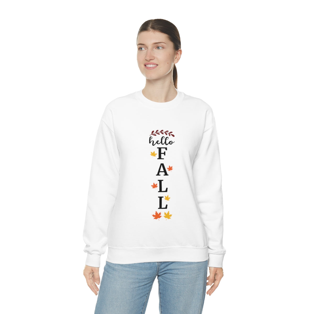 Hello Fall Unisex Heavy Blend™ Crewneck Sweatshirt