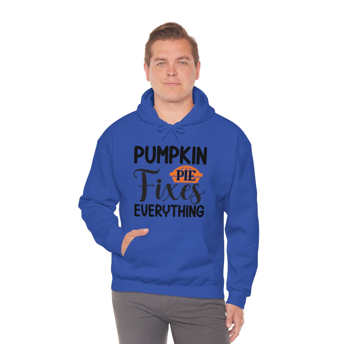 Pumpkin Pie Fixes Everything Unisex Heavy Blend™ Hooded Sweatshirt