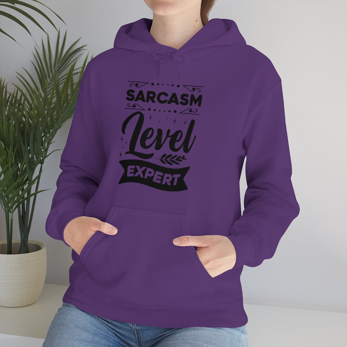 Sarcasm Level Expert Unisex Heavy Blend™ Hooded Sweatshirt