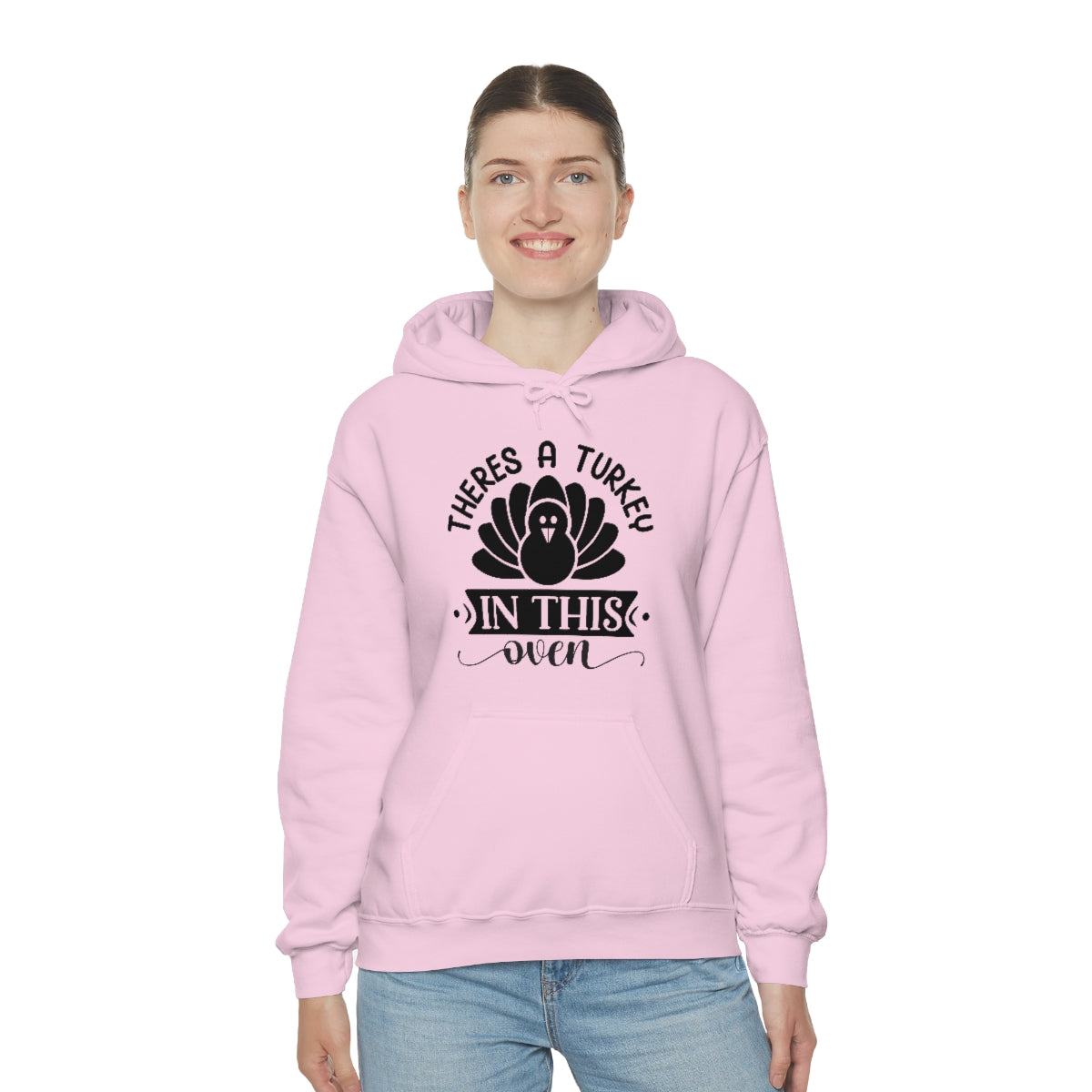 There's A Turkey In This Oven Unisex Heavy Blend™ Hooded Sweatshirt