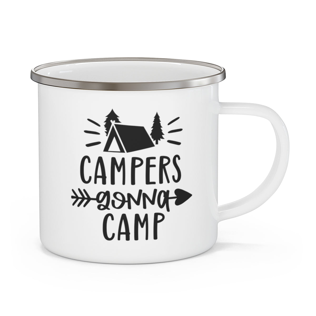 Campers Gonna Camp Enamel Camping Mug