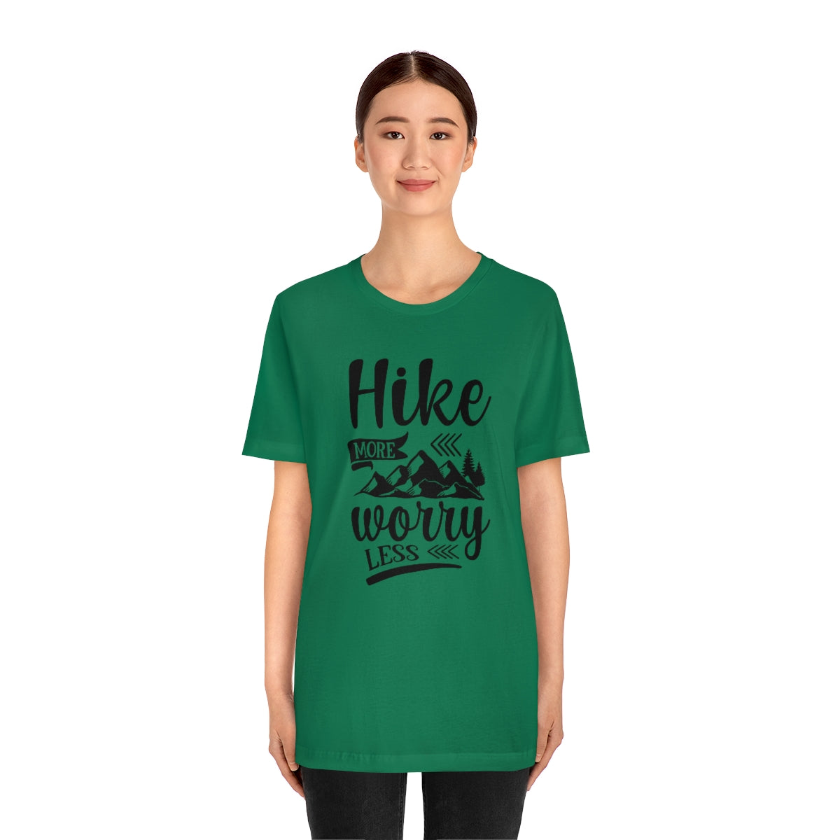 Hike More Worry Less Unisex Jersey Short Sleeve Tee