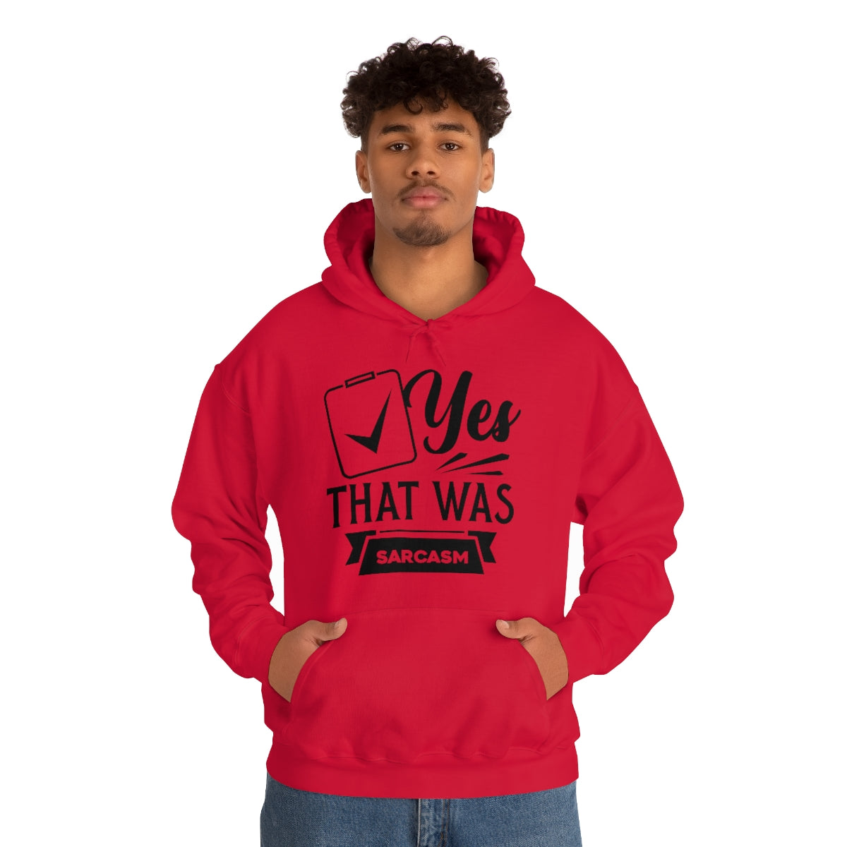 Yes That Was Sarcasm Unisex Heavy Blend™ Hooded Sweatshirt