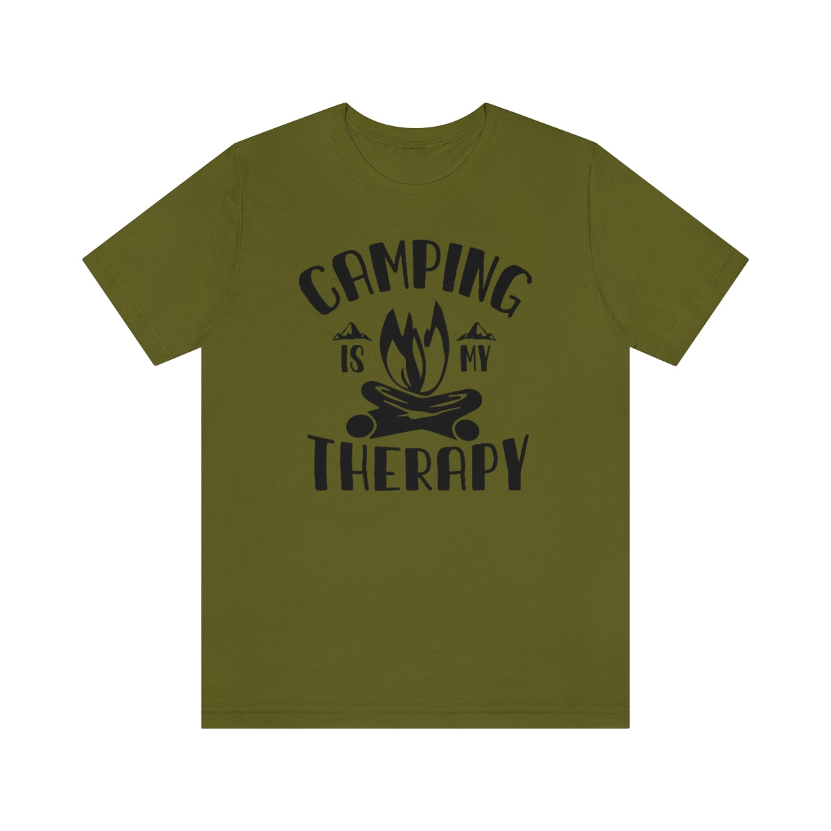 Camping is My Therapy Unisex Jersey Short Sleeve Tee