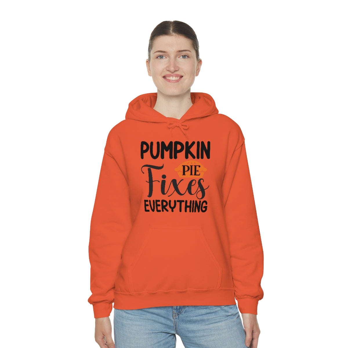 Pumpkin Pie Fixes Everything Unisex Heavy Blend™ Hooded Sweatshirt