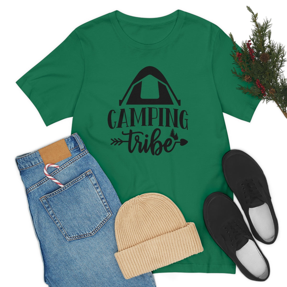 Camping Tribe Unisex Jersey Short Sleeve Tee