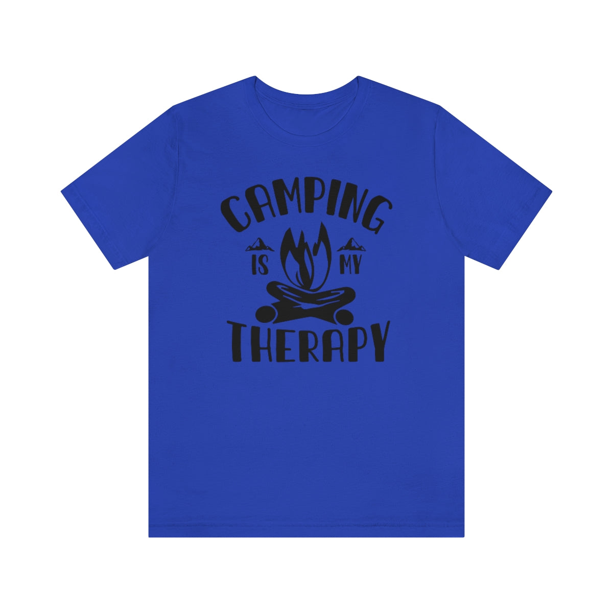 Camping is My Therapy Unisex Jersey Short Sleeve Tee