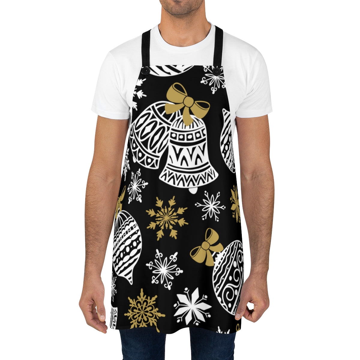 Black & Gold Christmas Apron