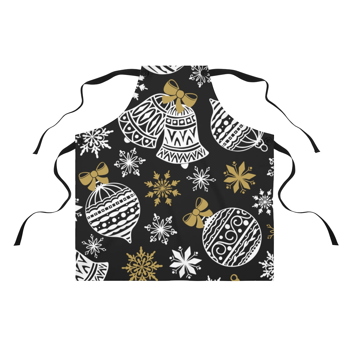 Black & Gold Christmas Apron