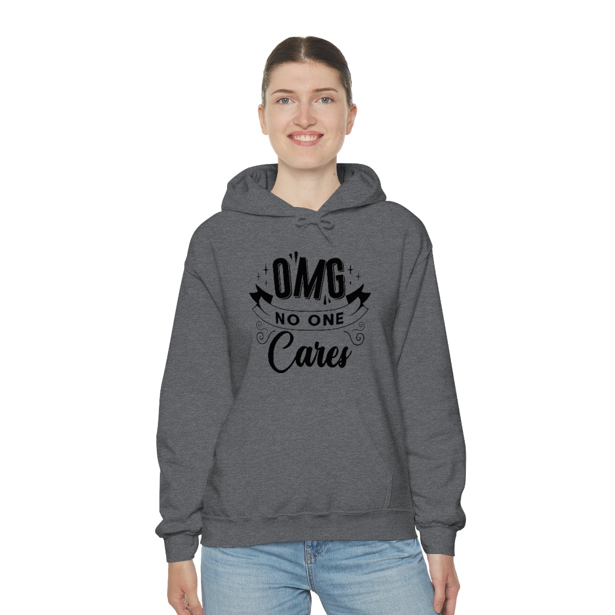 OMG No One Cares Unisex Heavy Blend™ Hooded Sweatshirt