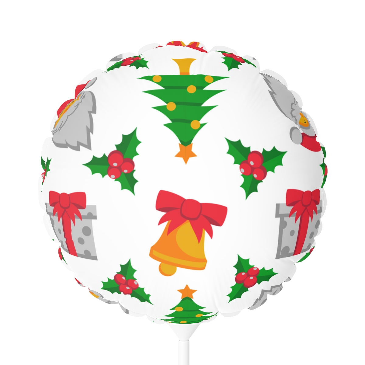 Round Sanda Christmas Balloons (Round and Heart-shaped), 11"