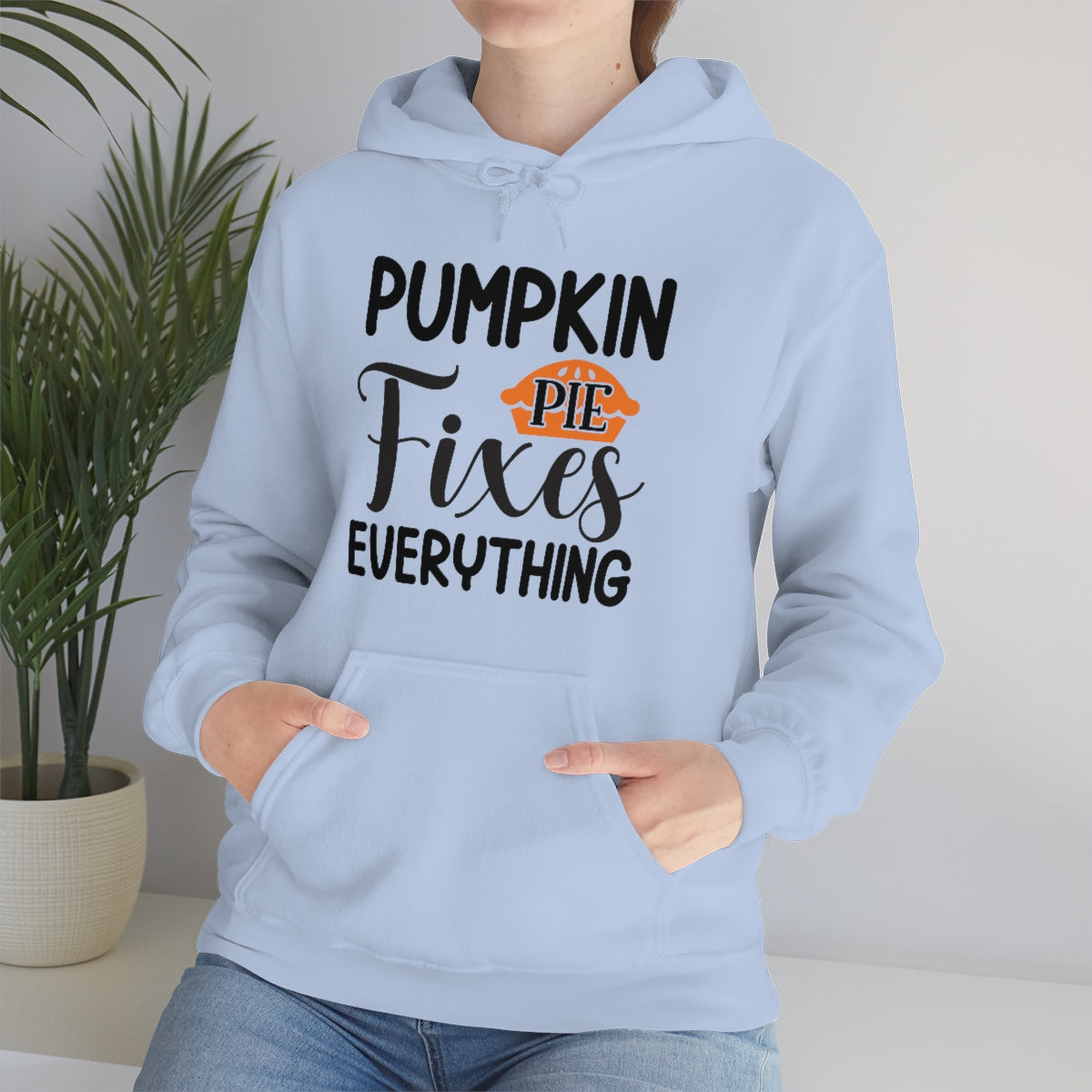 Pumpkin Pie Fixes Everything Unisex Heavy Blend™ Hooded Sweatshirt