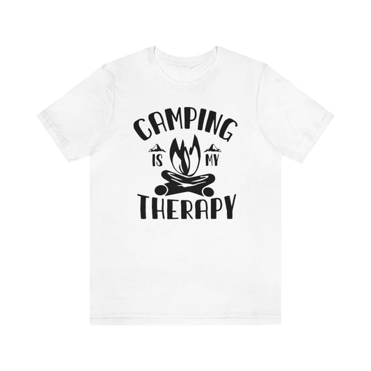 Camping is My Therapy Unisex Jersey Short Sleeve Tee