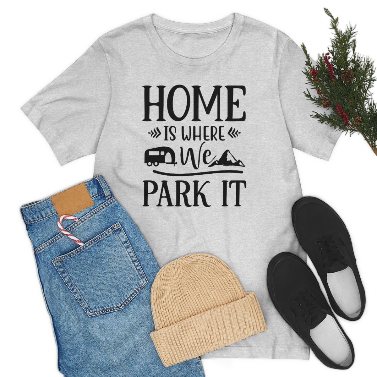 Home Is Where We Park It Unisex Jersey Short Sleeve Tee