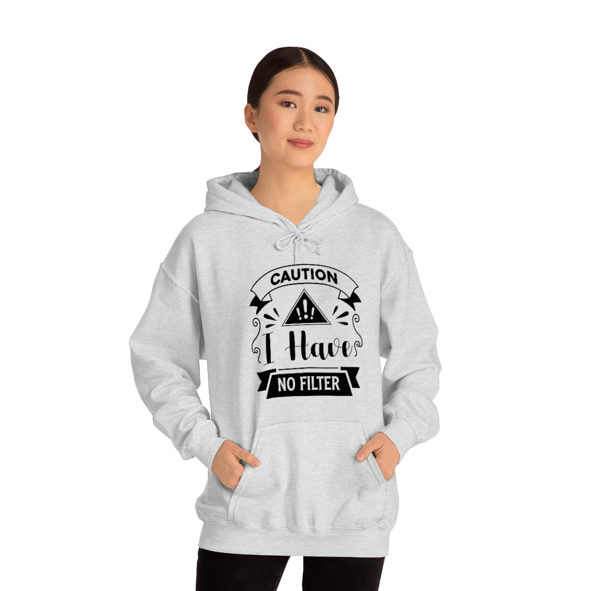 Caution I Have No Filter Unisex Heavy Blend™ Hooded Sweatshirt