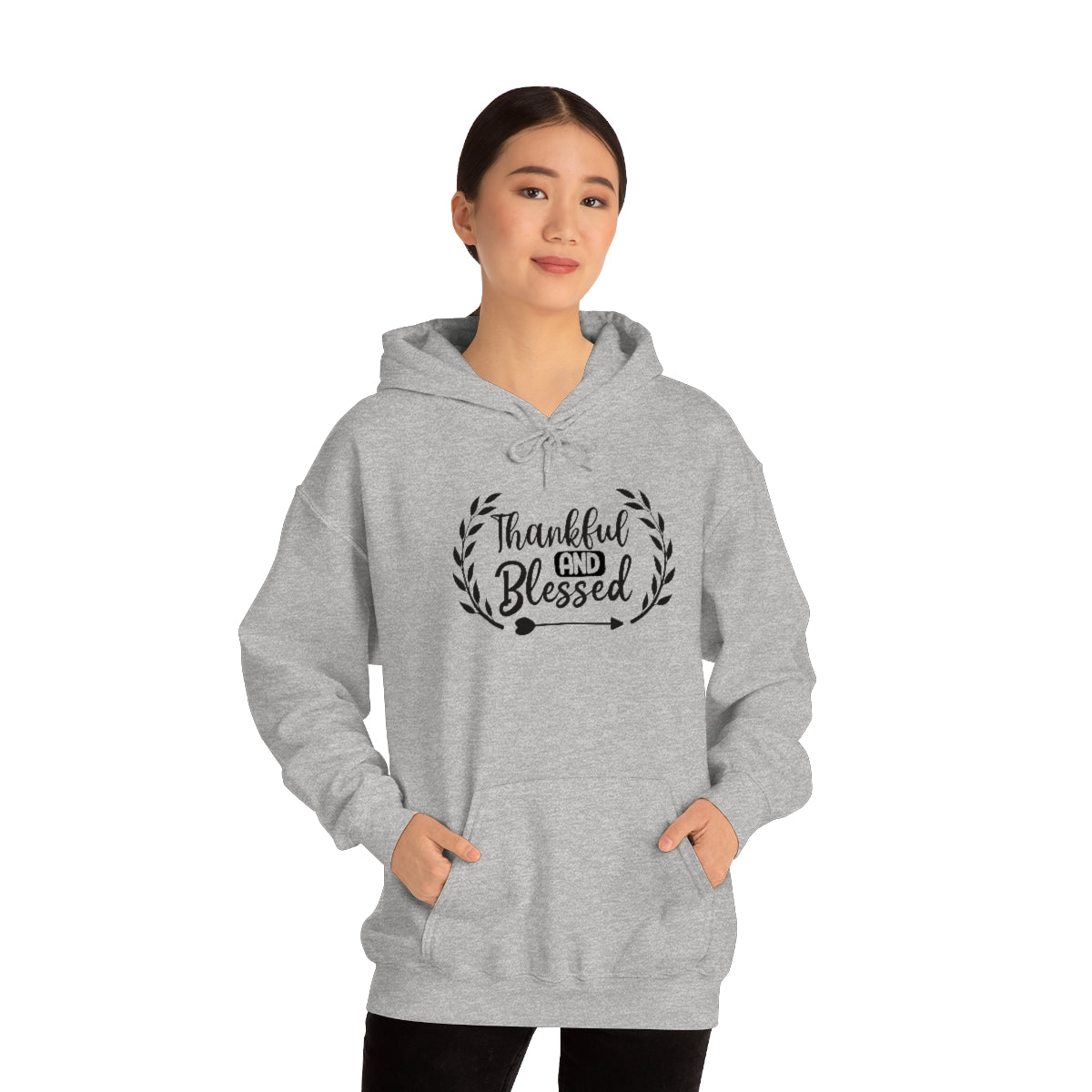 Thankful and Blessed Unisex Heavy Blend™ Hooded Sweatshirt