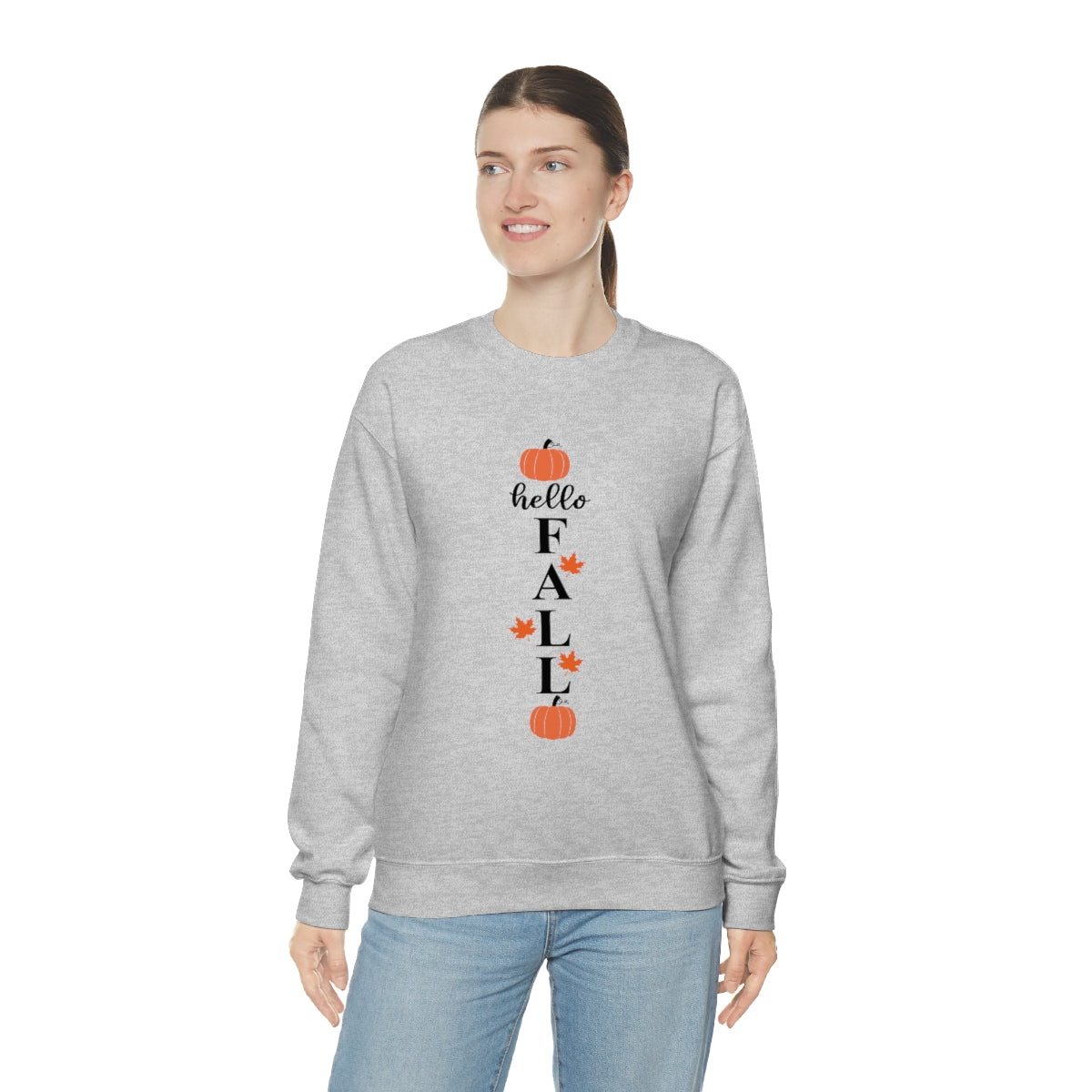 Hello Fall Unisex Heavy Blend™ Crewneck Sweatshirt