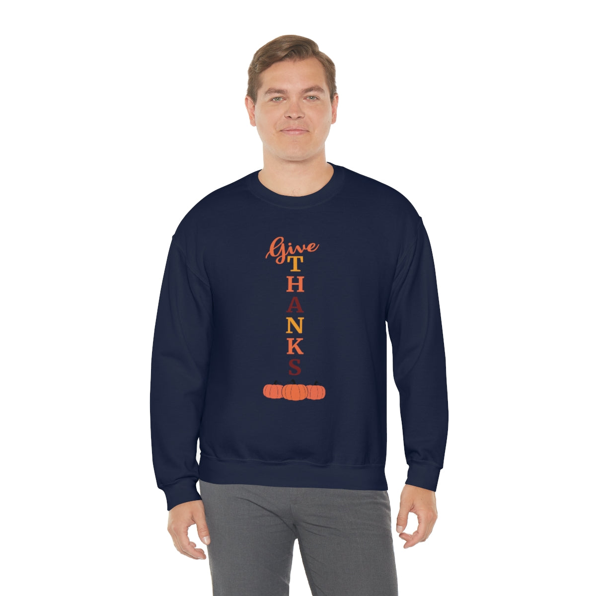 Give Thanks Unisex Heavy Blend™ Crewneck Sweatshirt