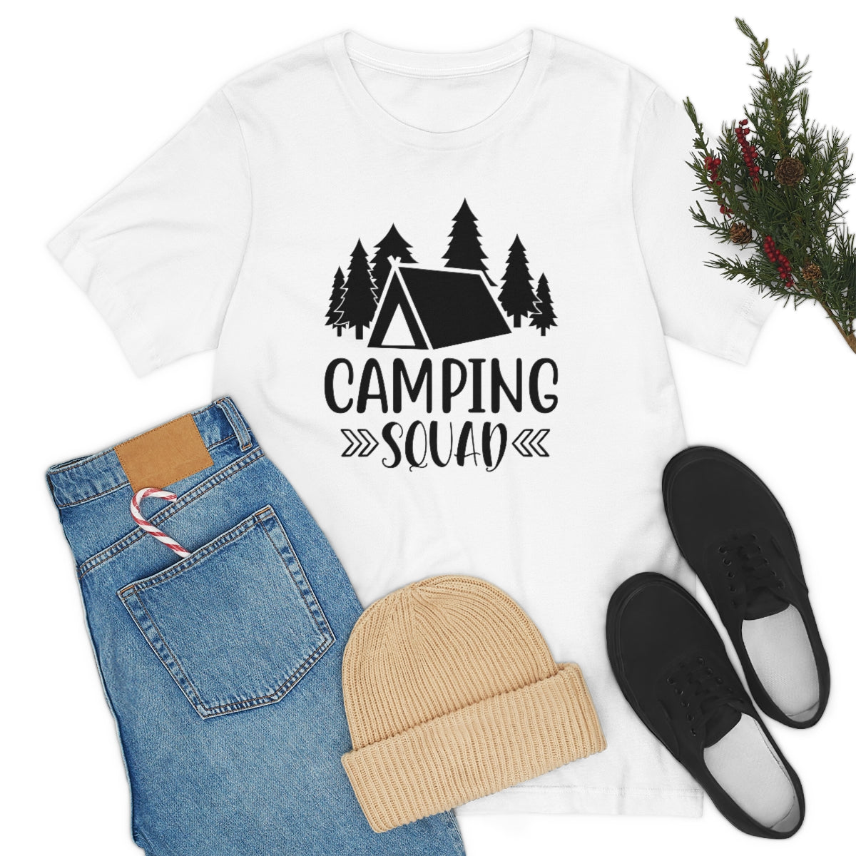 Camping Squad Unisex Jersey Short Sleeve Tee