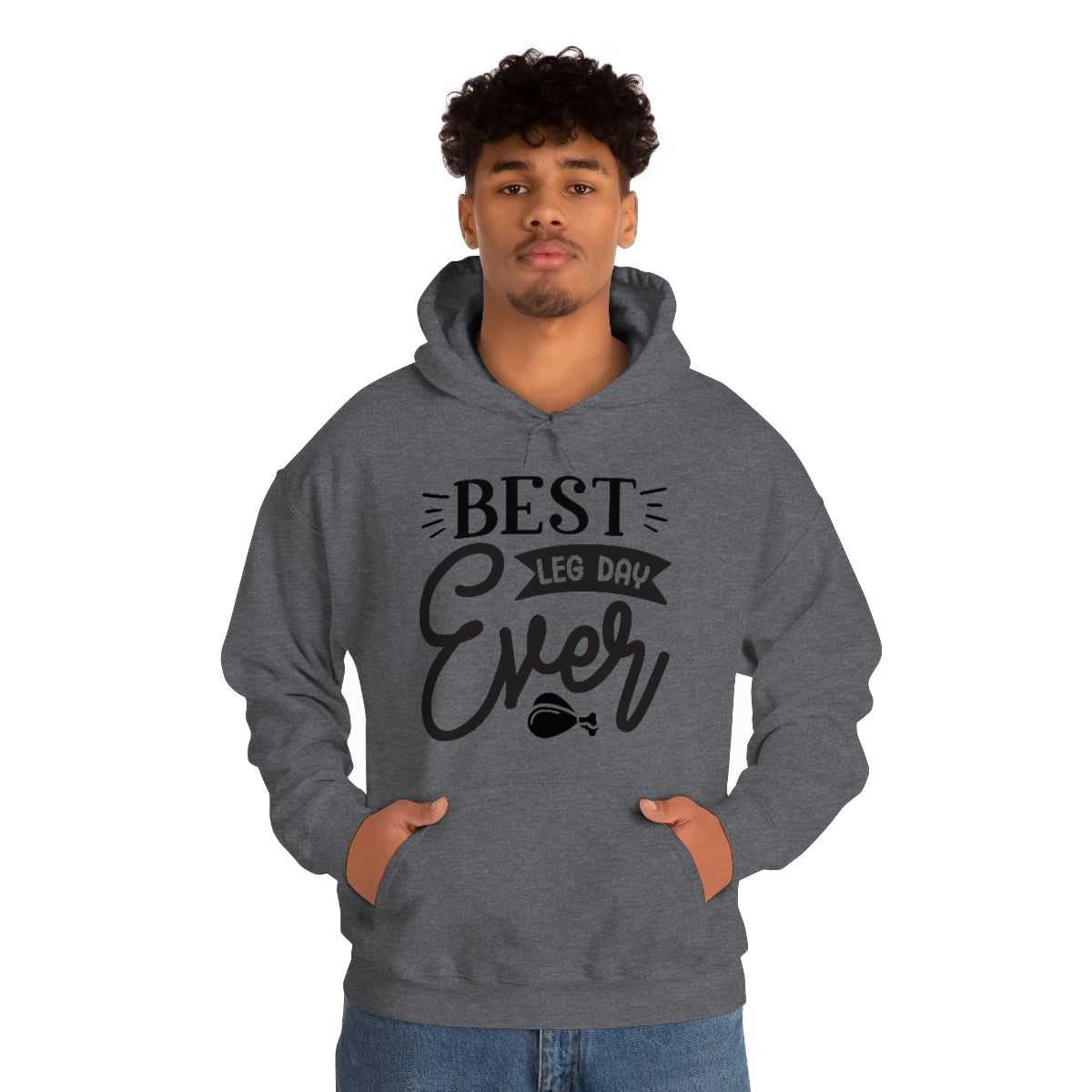 Best Leg Day Ever Unisex Heavy Blend™ Hooded Sweatshirt