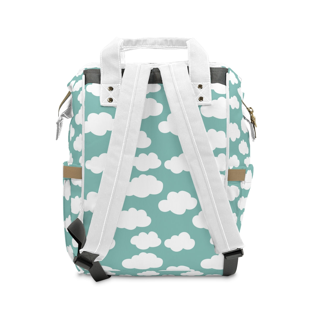 White Clouds Multifunctional Baby Diaper Backpack