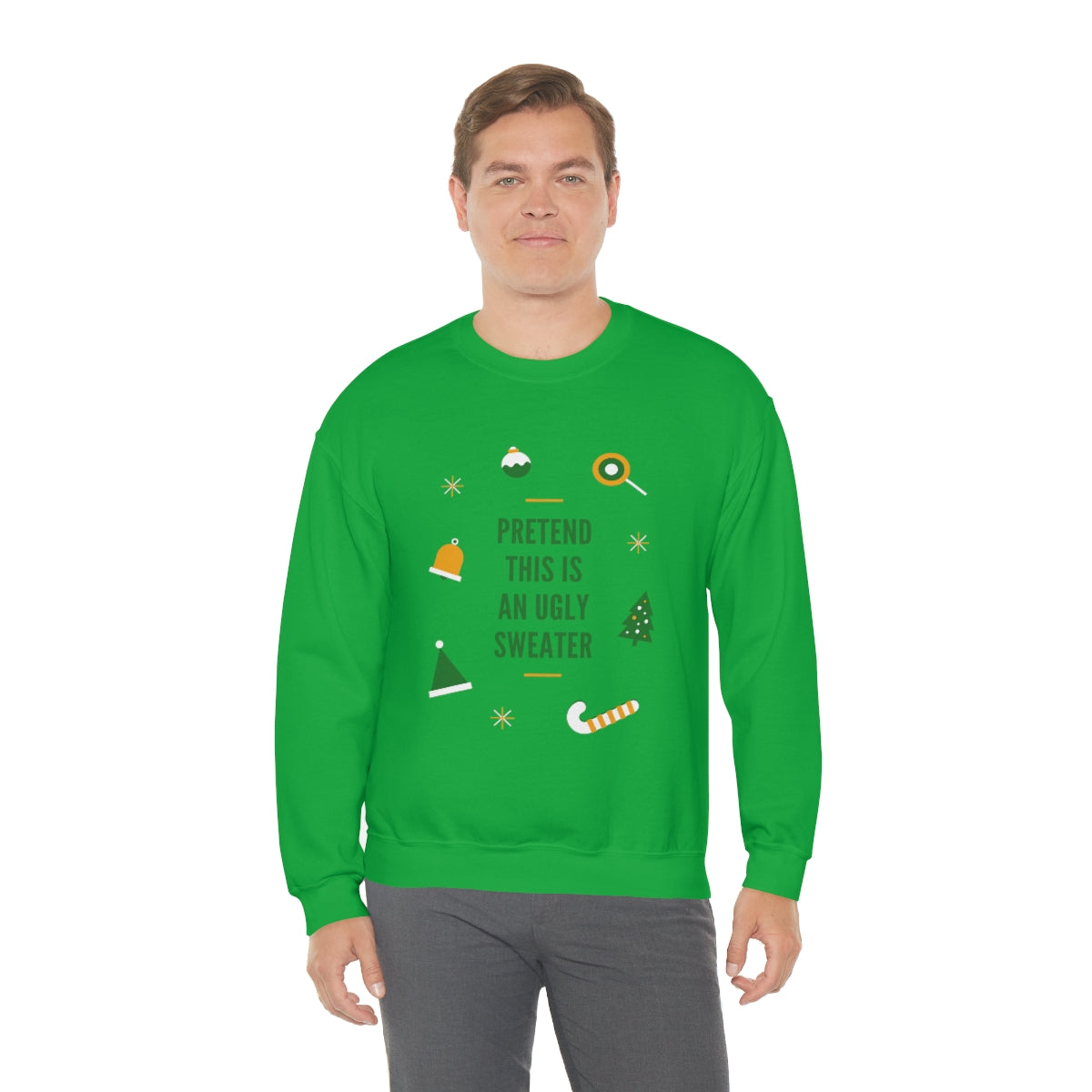 Pretend This is An Ugly Sweater Unisex Heavy Blend™ Crewneck Sweatshirt