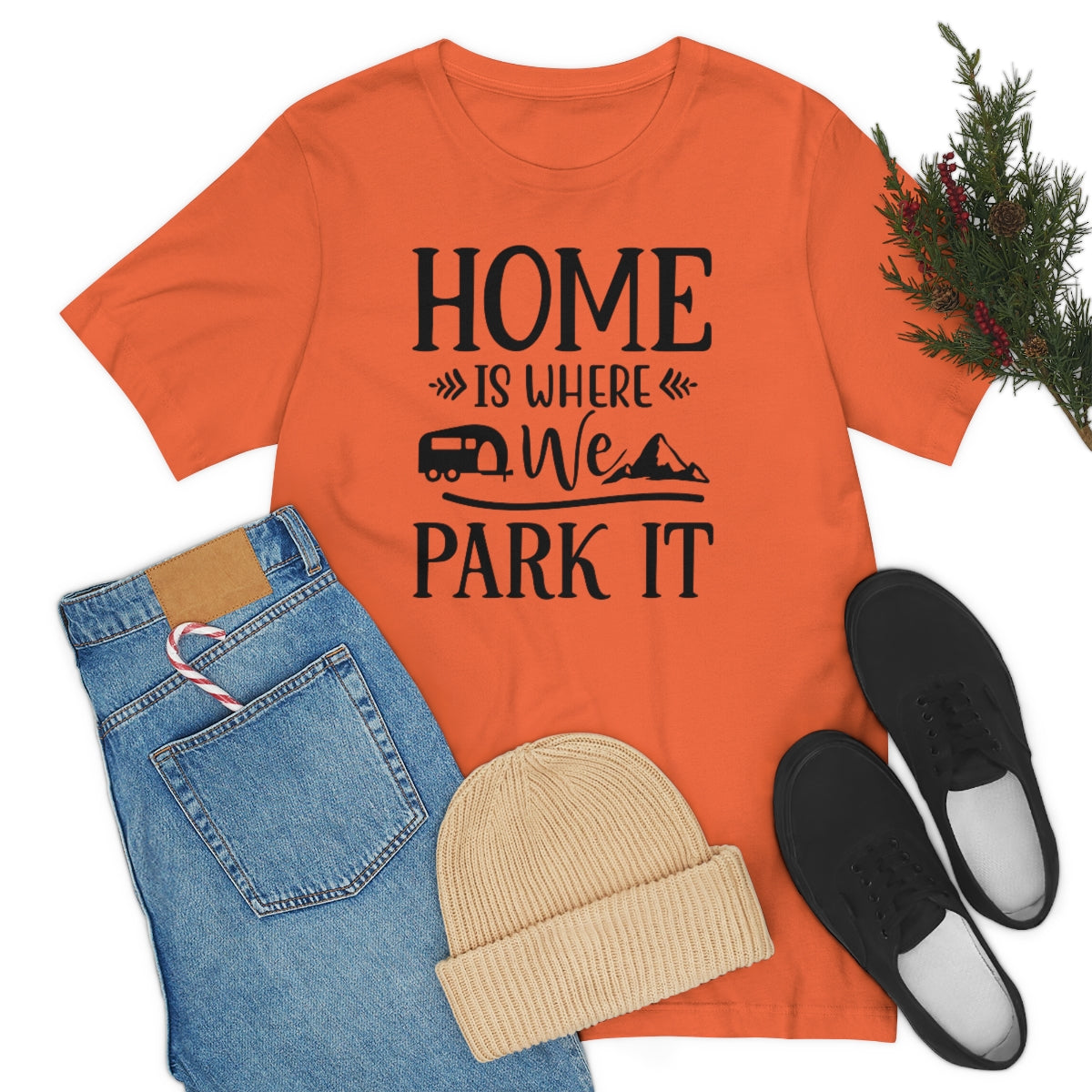 Home Is Where We Park It Unisex Jersey Short Sleeve Tee