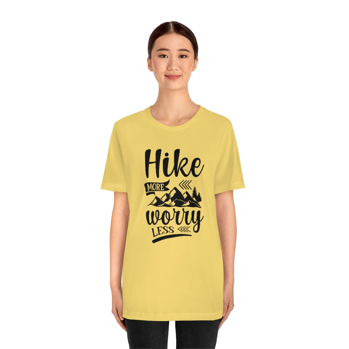 Hike More Worry Less Unisex Jersey Short Sleeve Tee