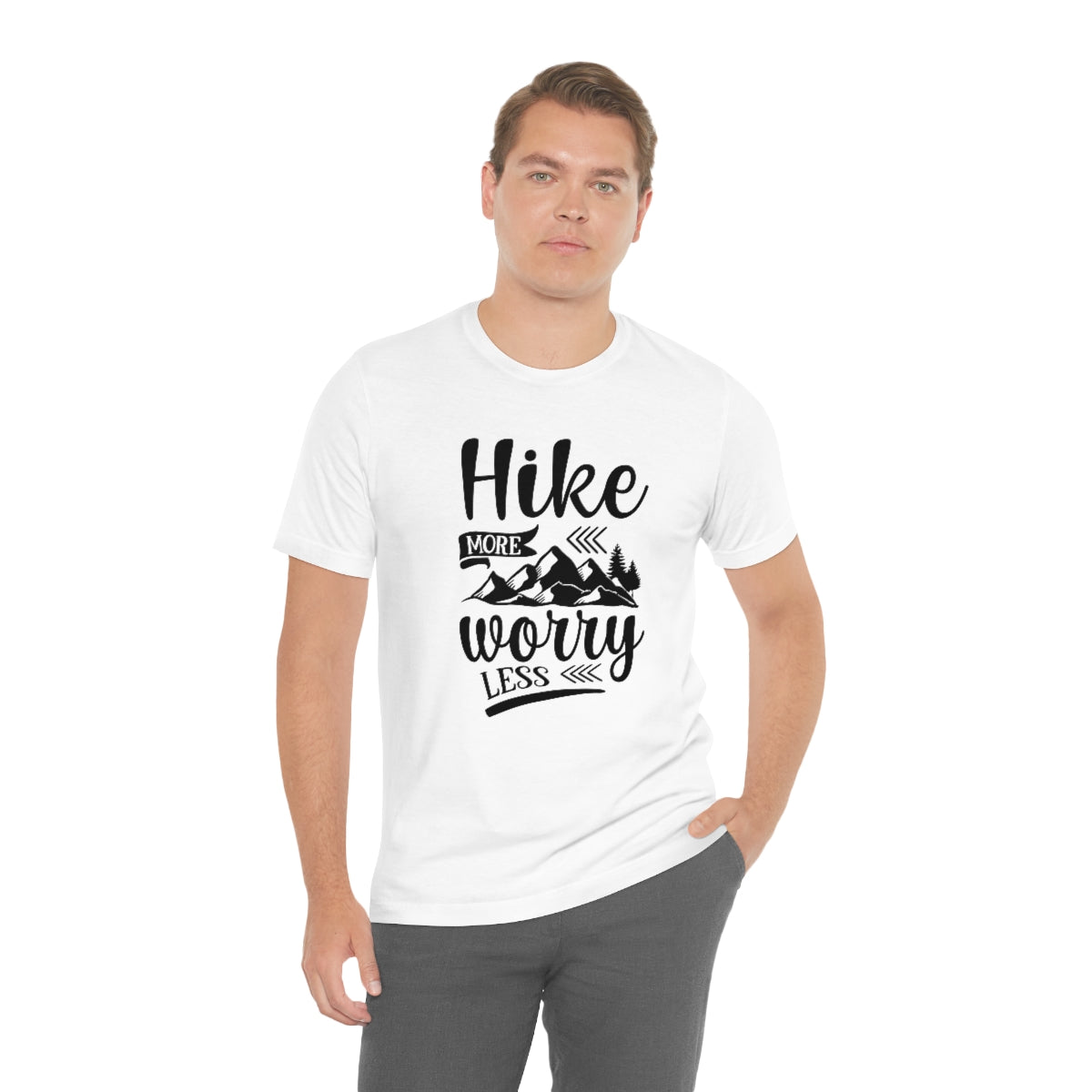 Hike More Worry Less Unisex Jersey Short Sleeve Tee