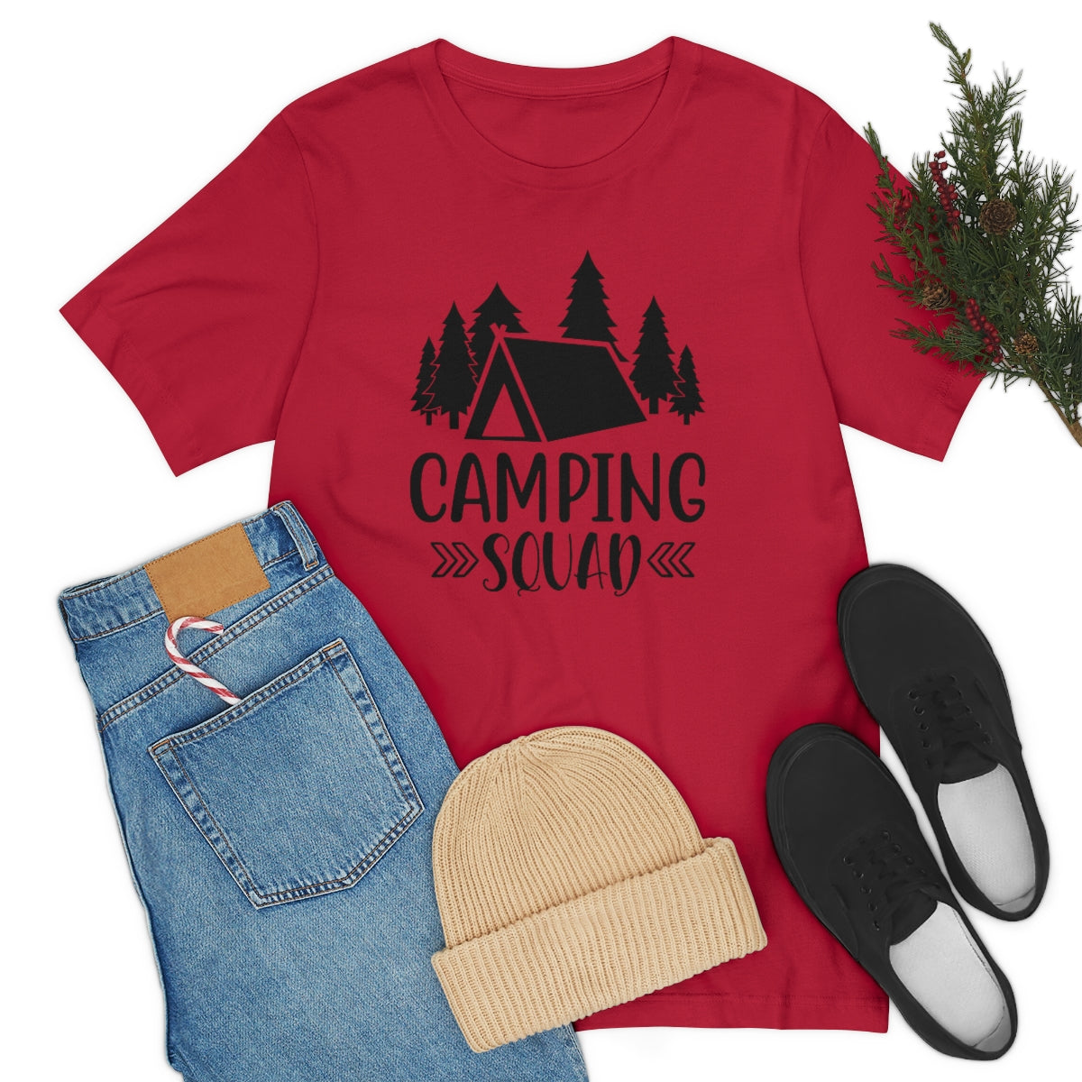 Camping Squad Unisex Jersey Short Sleeve Tee