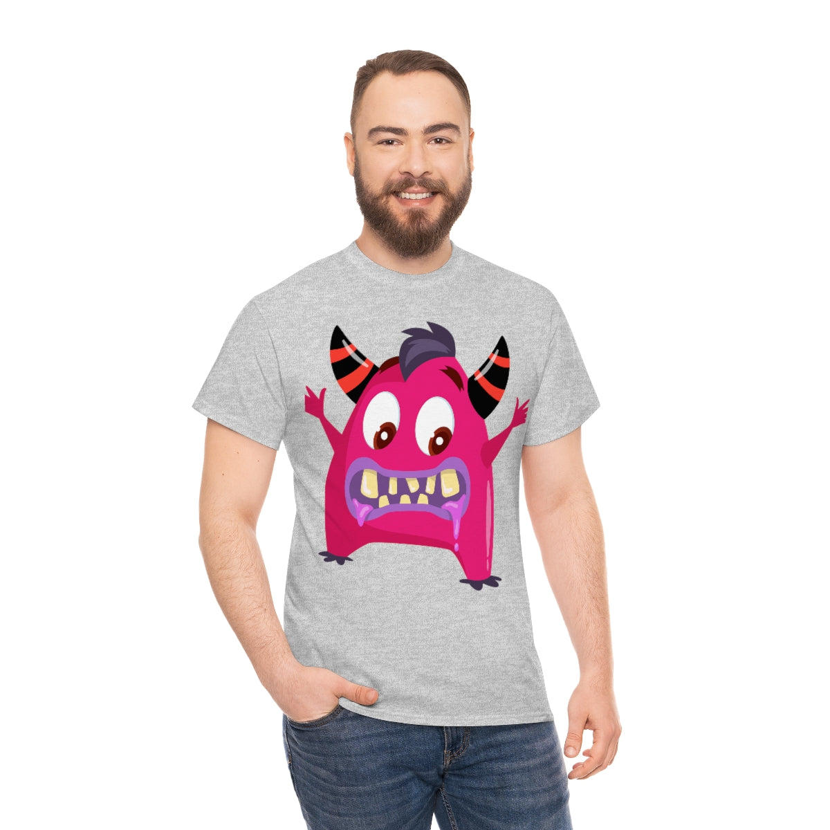 NFT Design Pink Monster Unisex Heavy Cotton Tee