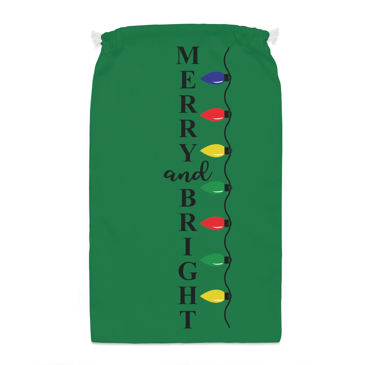 Merry & Bright Lights Santa Sack